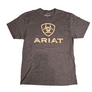 ARIAT Men's Liberty USA Digital Camo T-shirt Brown Heather Med